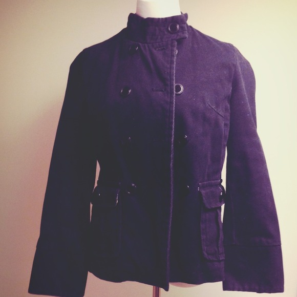 Corduroy Black Coat
