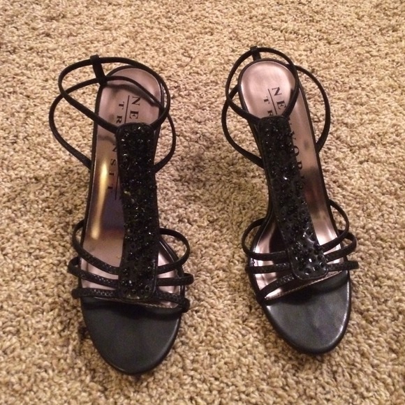 New York transit black heels.