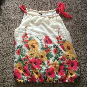 Warner Juniors tie shoulder blouse