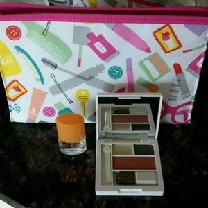 Make up bag, Clinique Happy Perfume& eye shadows