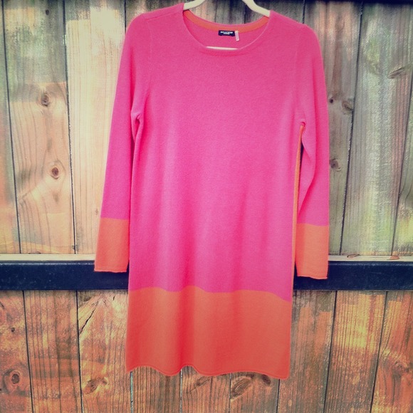 Cashmere color block dress - Picture 1 of 3