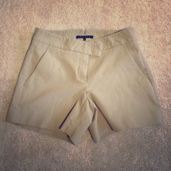 Theory camel shorts