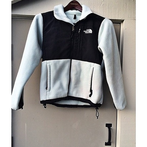 Really light mint& black northface womens size S