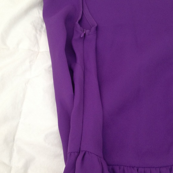 Purple peplum top - Picture 3 of 3