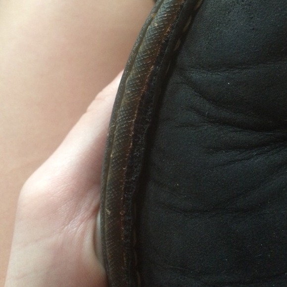 SOLD---Authentic Black Uggs With Style Trim!! - Picture 3 of 4