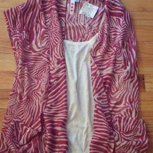 Zebra print top Sz Medium