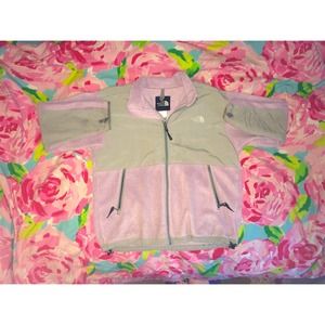 Lavender & grey North Face Denali jacket