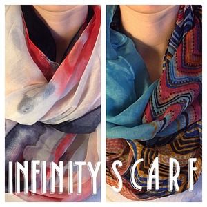 Two Infinity Scarves