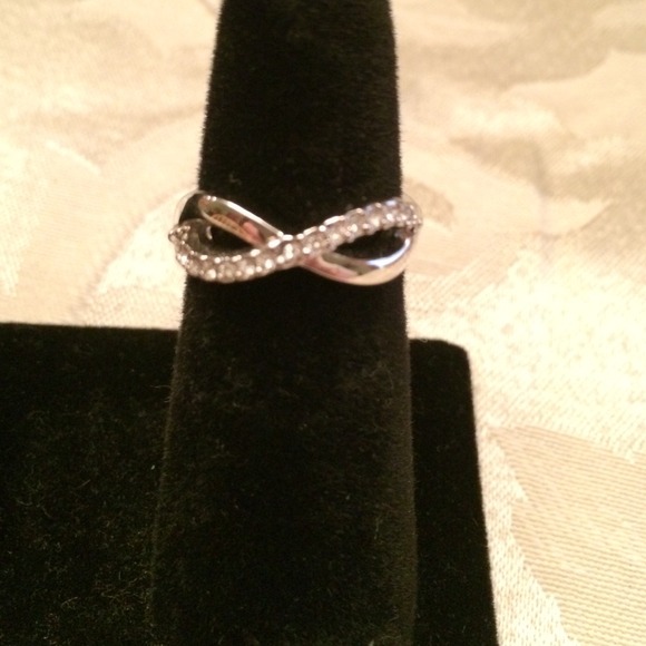 Silver infinity ring
