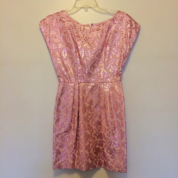 1960s metallic cocktail dress