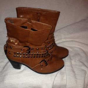 Studded booties