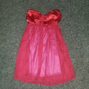 Red cocktail dress
