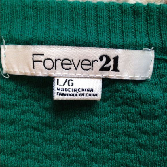 Textured Cropped Green Cardigan - Picture 3 of 4