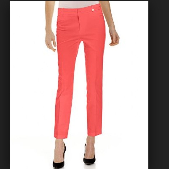 Straight Leg Ankle Pants Pink - Picture 3 of 3