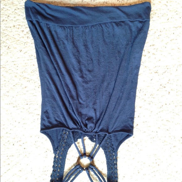 Navy Detailed Summer Tank - Picture 4 of 4