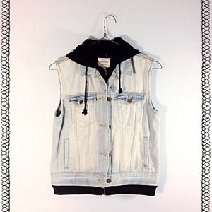 Distressed Denim Vest