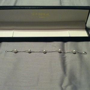 Cultured Pearl Bracelet Sterling Silver