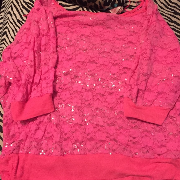 Flower sequins shirt OBO