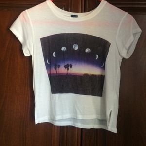 Brandy Melville moon cycle crop top