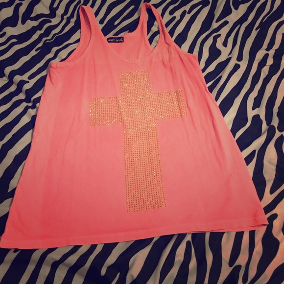 Cross studded shirt