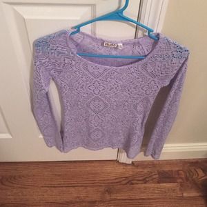 Purple Mudd top looks great with grey cami