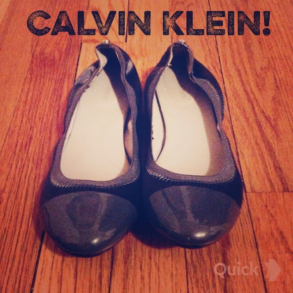 Dark Grey Calvin Klein Ballet Flats