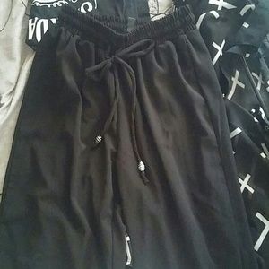 Black loose comfy pants