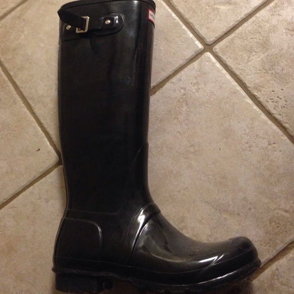 Hunter black rainboots
