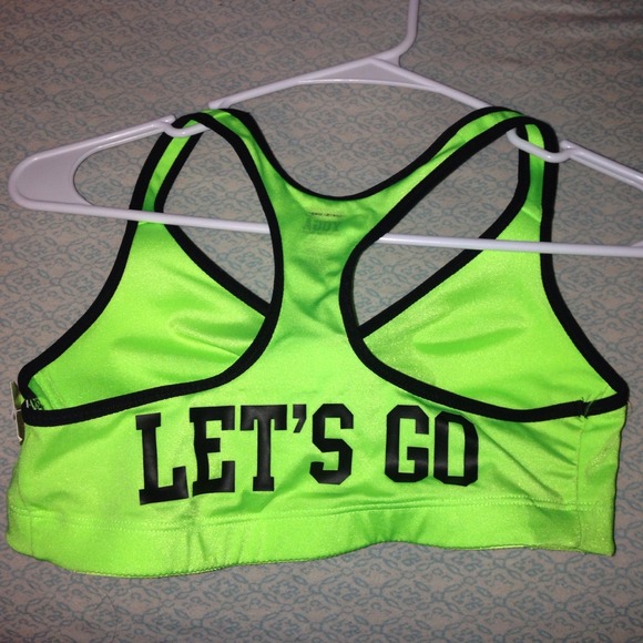 Victorias Secret PINK yoga bra "LETS GO"