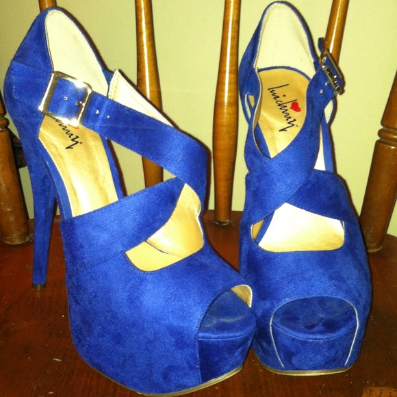 Cobalt Blue Luichiny Platform Heels