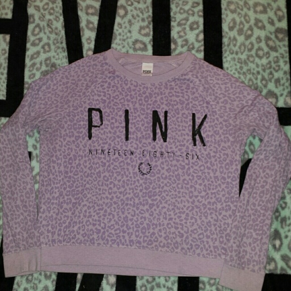 Victoria's secret PINK leopard crew