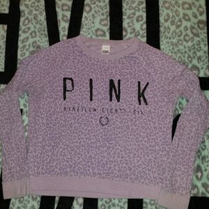 Victoria's secret PINK leopard crew