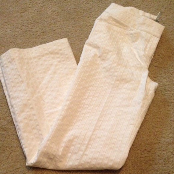 Piped Wide Leg Dress Pants