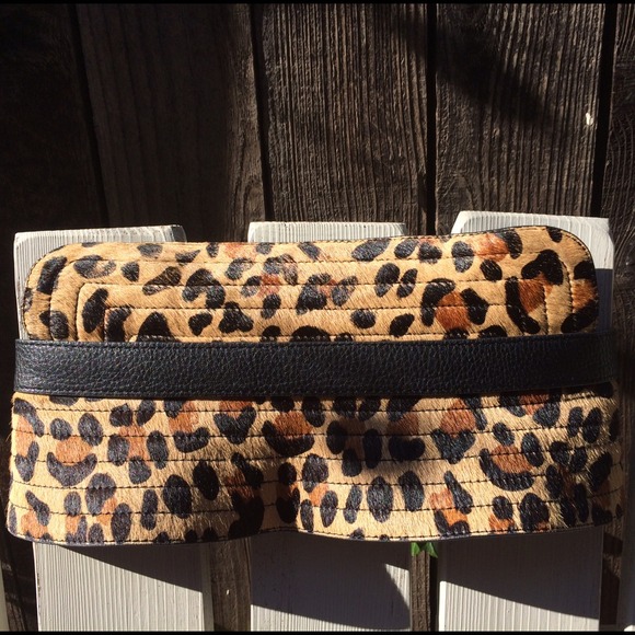 🐯BCBGMAXAZRIA Corset Leopard Belt Size S