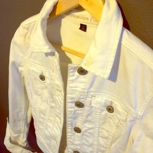 White jean jacket