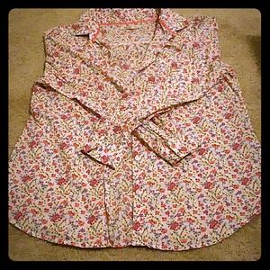 Button down floral partern
