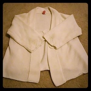 Cream cropped cardigan