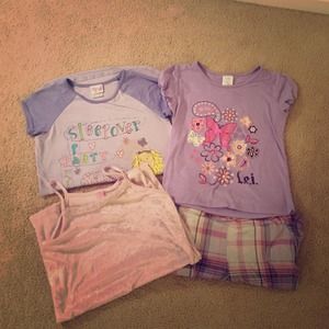 Girls size large pajamas