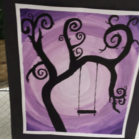 Tree swing painting