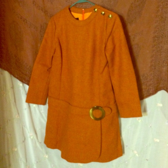 Dresses & Skirts - Vintage Jean Cacharel Orange Dress.