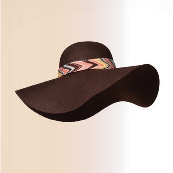 MISSONI for Target Brown Wool Floppy Hat