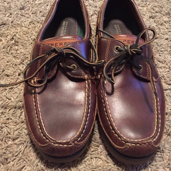 Men's Leather Topsider Boatshoes