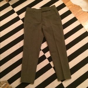 Barney's olive linen blend trousers sz  6