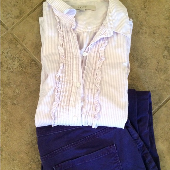 Ruffled Button-Down - Picture 3 of 3
