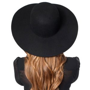 American Apparel Wool Floppy Hat in Black
