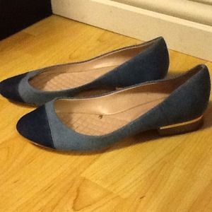 Zara Denim Flats