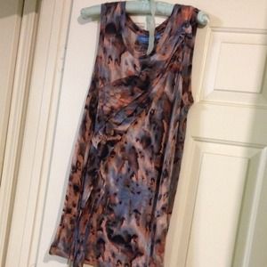 Print Side Ruffle Tunic