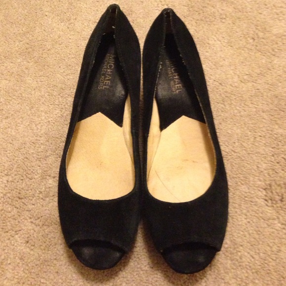 Michael Kors Peep Toe Wedges