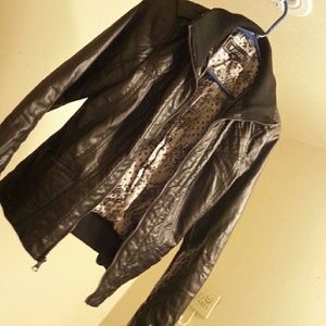 Guess leather coat