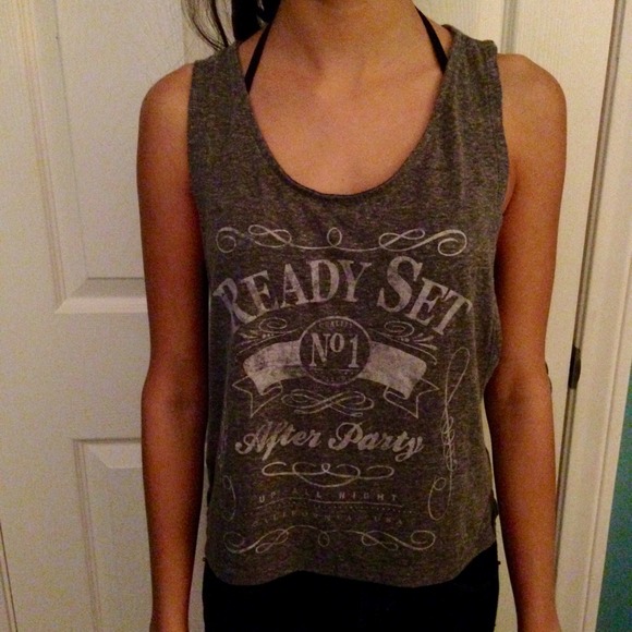 Gray muscle tank